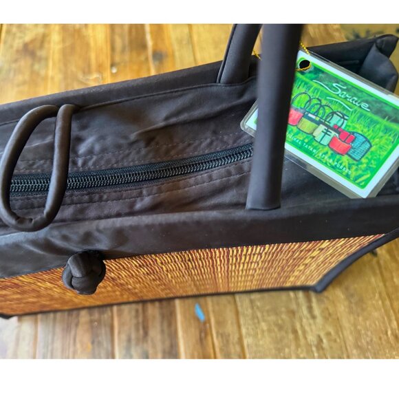 Saraye Tatami Tote Bag by Baskets of Cambodia NWT - Picture 3 of 10